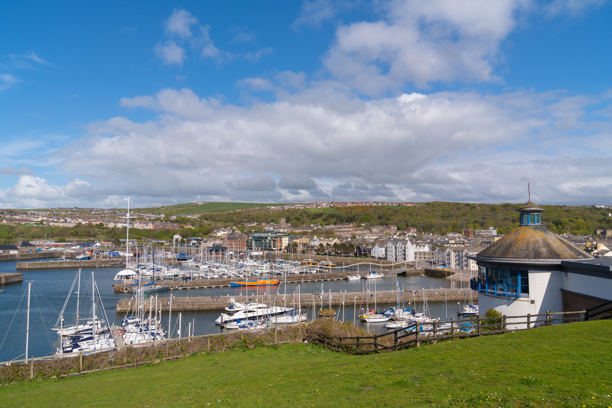 The coastal town of Whitehaven in Cumbria