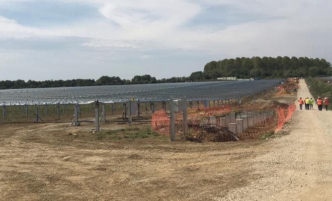 Solar field in Warrington
